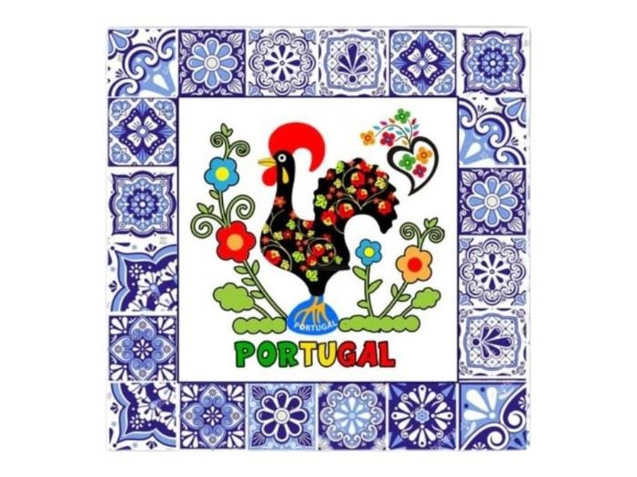IMAN RESINA AZULEJO PORTUGAL  6,5CM