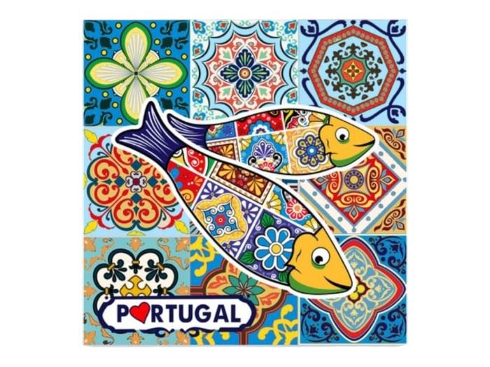 IMAN RESINA AZULEJO PORTUGAL  6,5CM