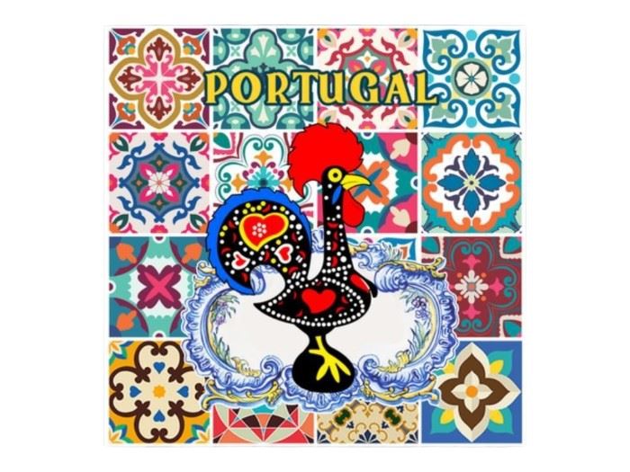 IMAN RESINA AZULEJO PORTUGAL  6,5CM