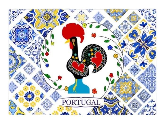 IMAN RESINA AZULEJO PORTUGAL  7,5CM