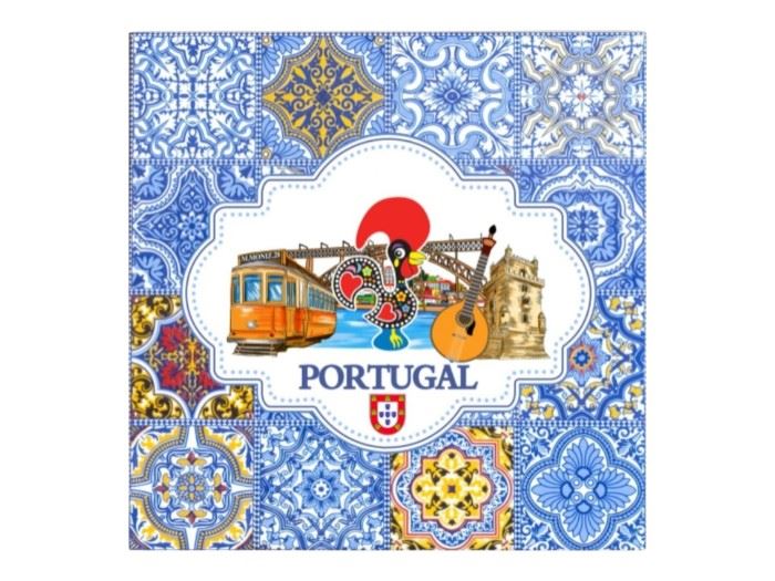 IMAN RESINA AZULEJO PORTUGAL  6,5CM