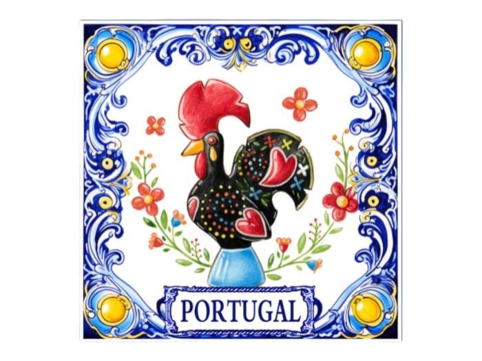 IMAN RESINA AZULEJO PORTUGAL  6,5CM