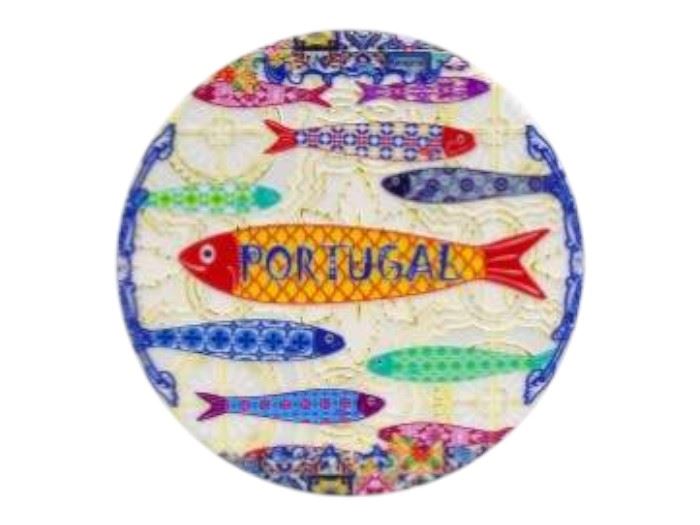 BASE RED. C/IMAN AZULEJOS "PORTUGAL" 8X8CM