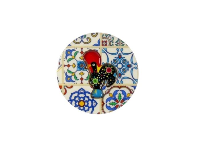 PLACA RED. AZULEJO C/IMAN "PORTUGAL" 6X6CM