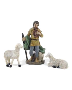 CONJ. 3 PCS PRESEPIO PASTOR 10CM