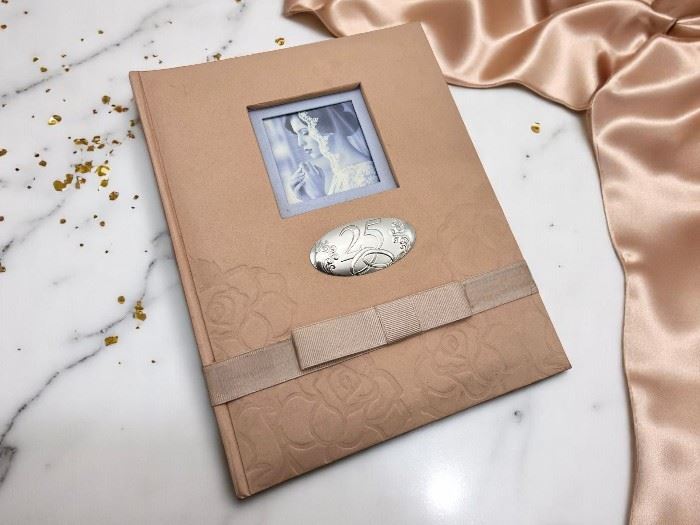 ALBUM 15X20CM BRANCO 100 FOLHAS C/MEMO C/PRATA