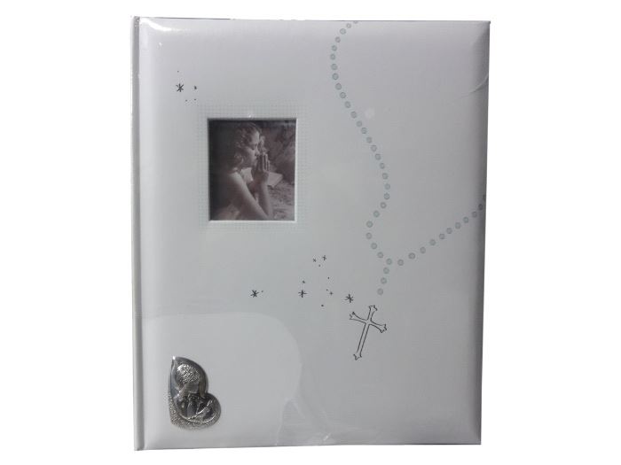 ALBUM 24X29CM BRANCO 30 FOLHAS C/APL. PRATA