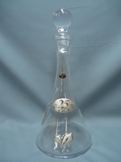 GARRAFA 1000ML C/ APL. 25 ANOS + FOLHAS EM PRATA