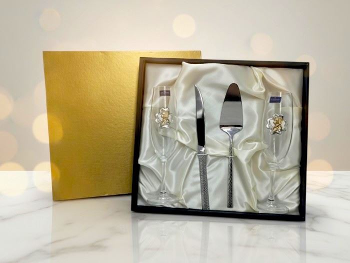 EST. ESPATULA +FACA +FLUTES TREVO  50 ANOS PRATA