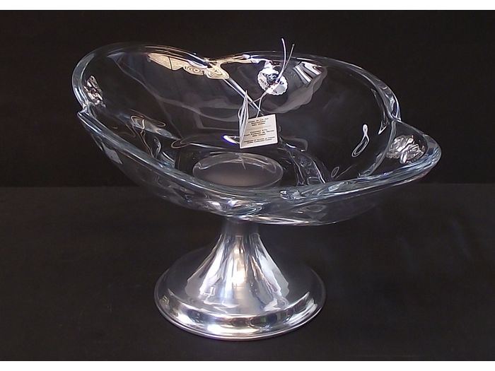 CENTRO GLOBUS 35CM C/ APL. PRATA