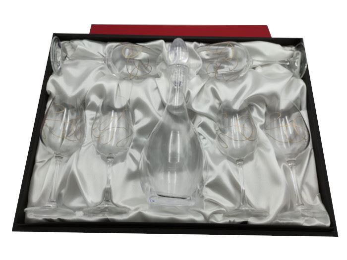 ESTOJO GARRAFA C/ 6 COPOS V.STRING 350 CLEAR