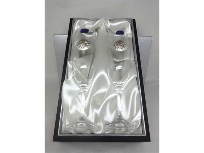 CONJ.2 FLUTES OLIVIA 25 A C/EST. PRATA