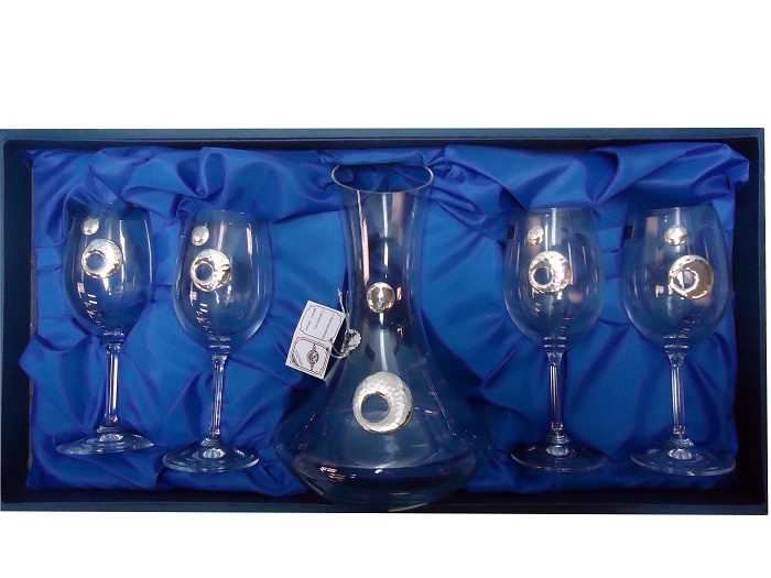 ESTOJO DECANTER C/ 4 COPOS