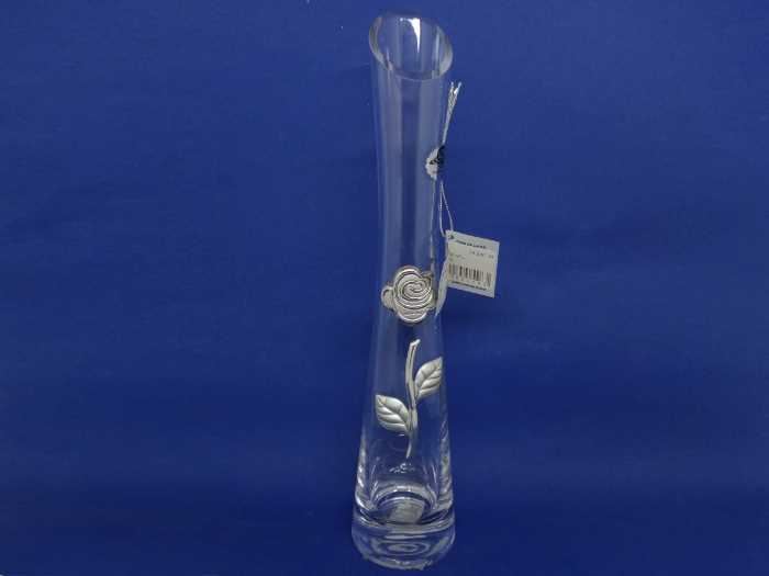 SOLITARIO 30CM COM APL. ROSA EM PRATA