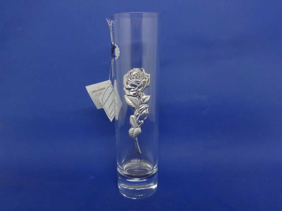 SOLITARIO 20CM COM APL. ROSA EM PRATA