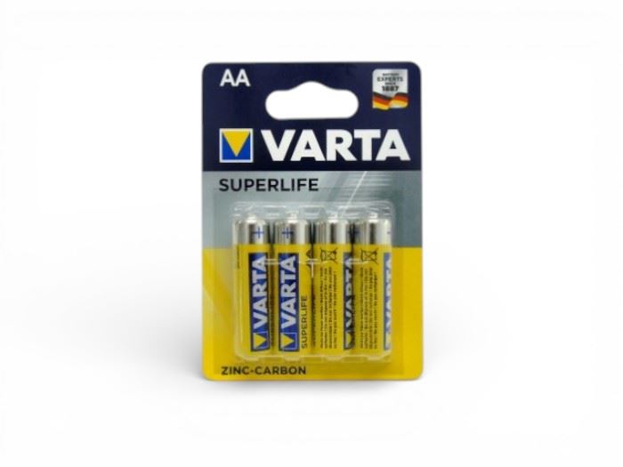 PACK 4 PILHAS AA VARTA SUPERLIFE 1.5V R6P