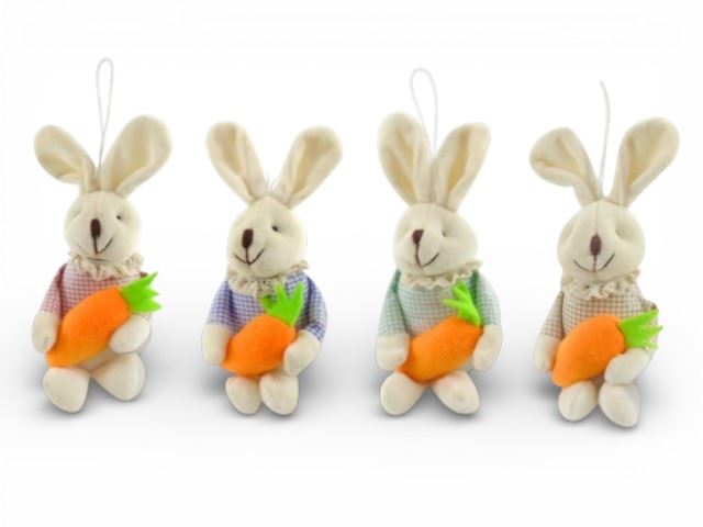 COELHO C/CENOURA COLORIDO 8X18CM