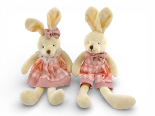 COELHO(A) PELUCHE ROSA 30CM