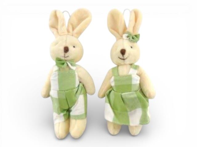 COELHO PENDURAR VERDE 20CM