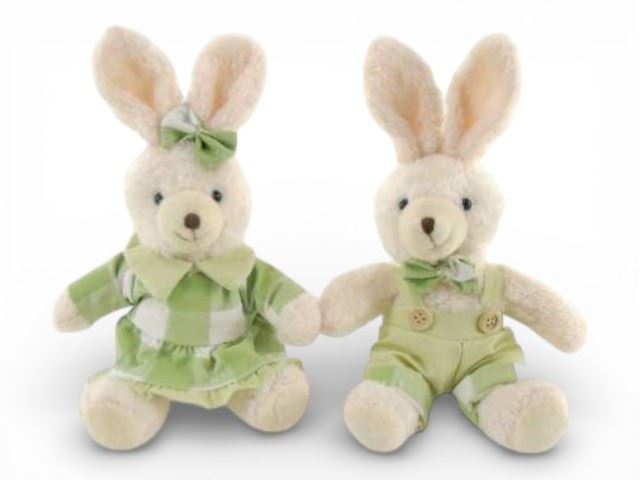 COELHO SENTADO  VERDE 14X25CM