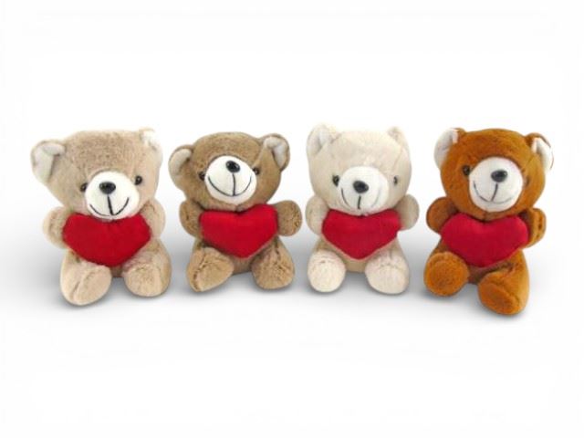 PORTACHAVES URSO PELUCHE C/CORAÇAO 8X12CM