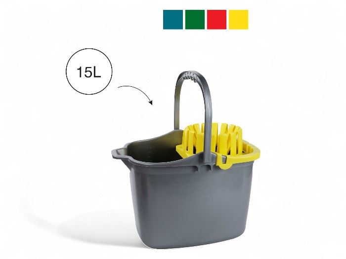 BALDE 15L C/ ESPREMEDOR ESFREGONA 380X310X290