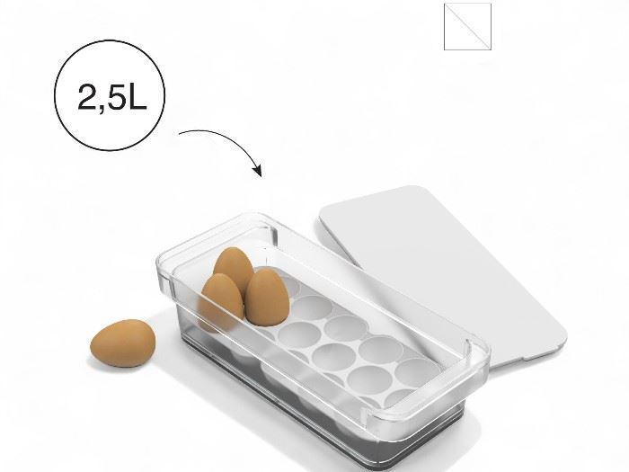 FRIGOBOX PM C/ TAMPA + PORTA OVOS 2,5L 140X340X82