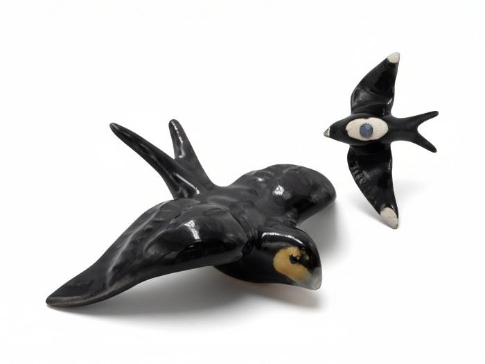 ANDORINHA PEQ. C / IMAN PRETA NATURAL. 5,5 X 7,5 X 2CM