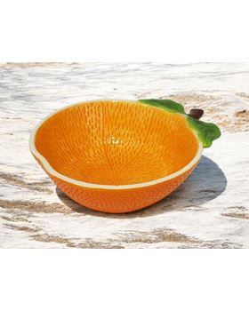 TAÇA  DECORATIVO LARANJA  30*25*.5CM