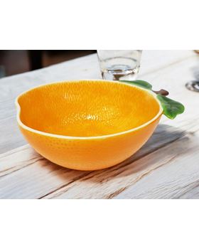 TAÇA  DECORATIVO LARANJA  30*22.5*10CM