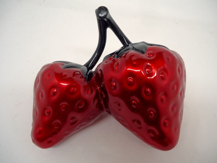 PAR MORANGO 12X15CM  VERMELHO