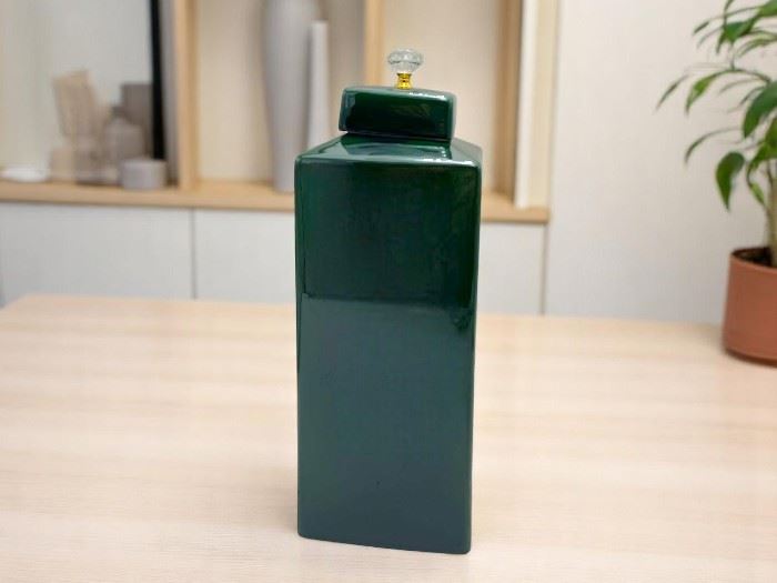 POTE TRIANG. GRANDE Verde  34X15CM
