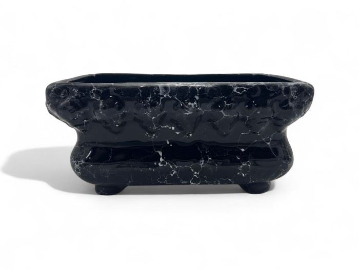 FLOREIRA GR UVAS  29x15x15CM PRETO MARMORE