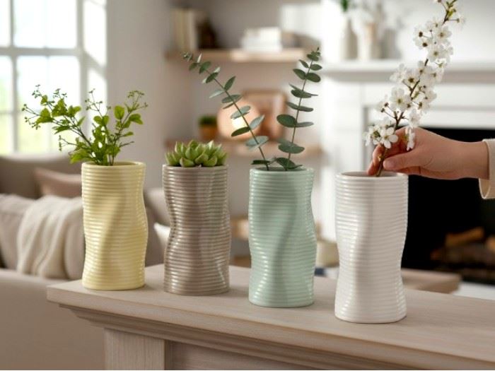 JARRA ONDULADA 22x12CM