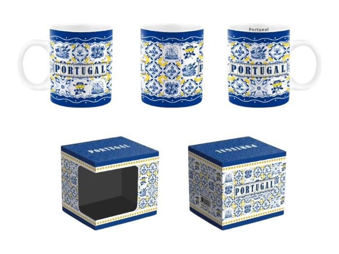 CANECA PORC C/COLHER 7CM