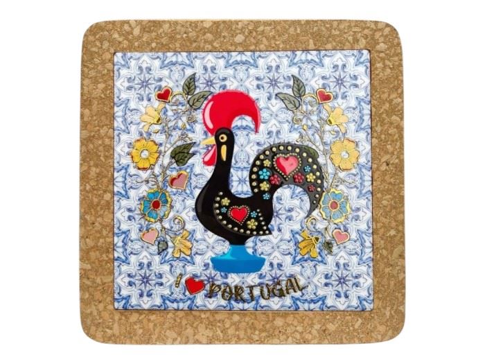 BASE TABUA AZULEJO CORTIÇA PORTUGAL 19,5CM
