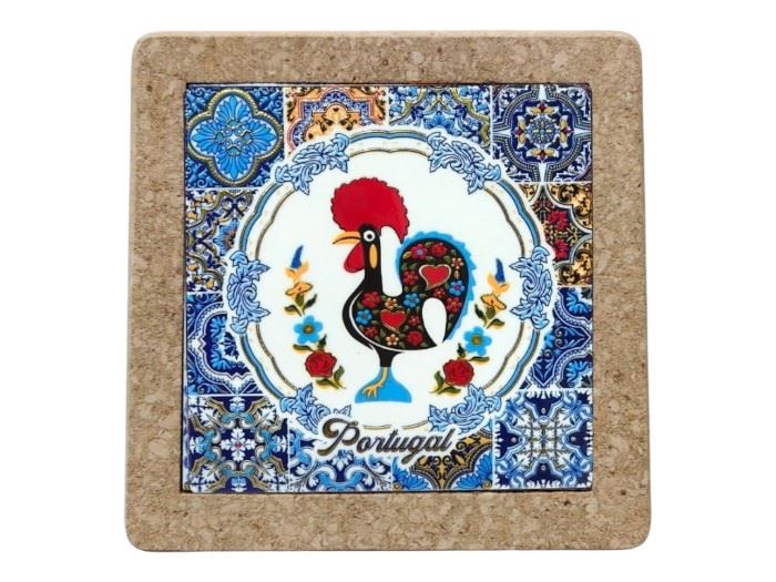 BASE TABUA AZULEJO CORTIÇA PORTUGAL 19,5CM