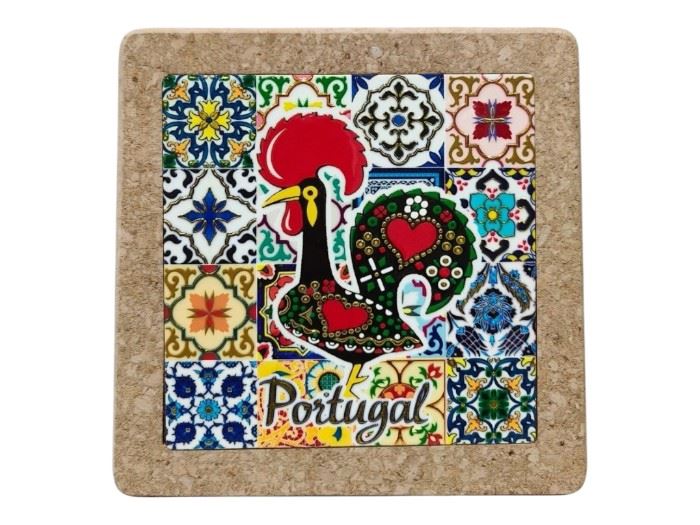 BASE TABUA AZULEJO CORTIÇA PORTUGAL 19,5CM