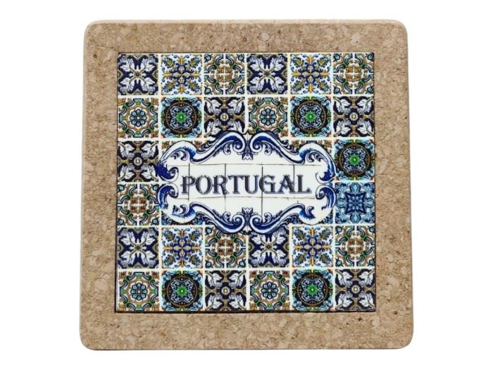 BASE TABUA AZULEJO CORTIÇA PORTUGAL 19,5CM
