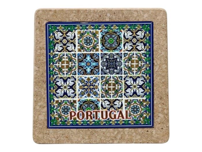 BASE TABUA AZULEJO CORTIÇA PORTUGAL 19,5CM
