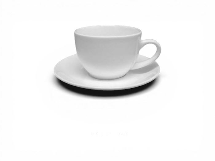 CHAVENA 240ML C/PIRES COR BRANCO 12X7CM