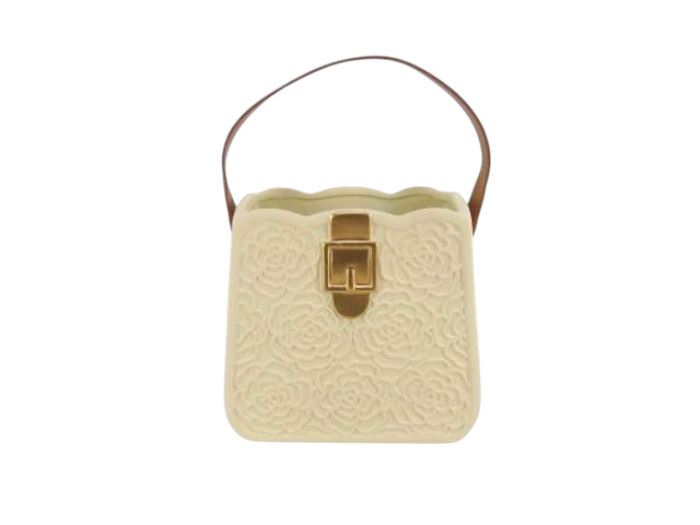 VASO BOLSA BEGE 16X11X17CM