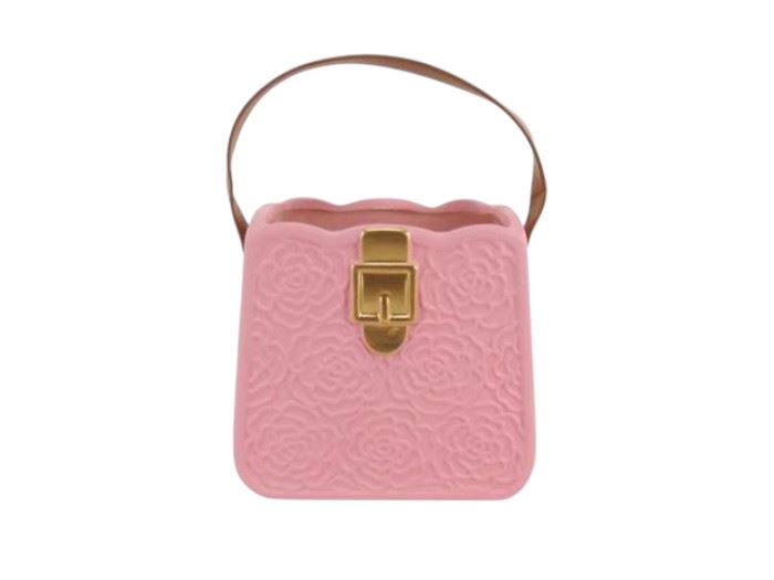 VASO BOLSA ROSA 16X11X17CM