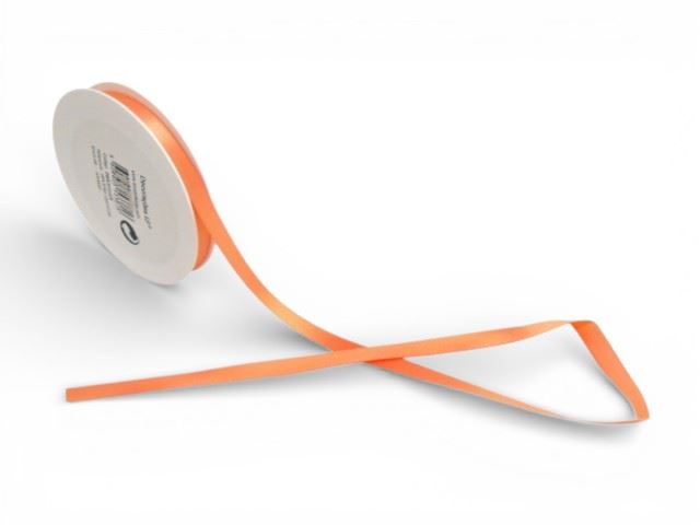 ROLO FITA CETIM FACE DUPLA PESSEGO 10MMX25M