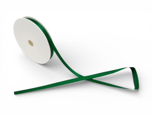 ROLO FITA CETIM FACE DUPLA VERDE ESC. 10MMX25M