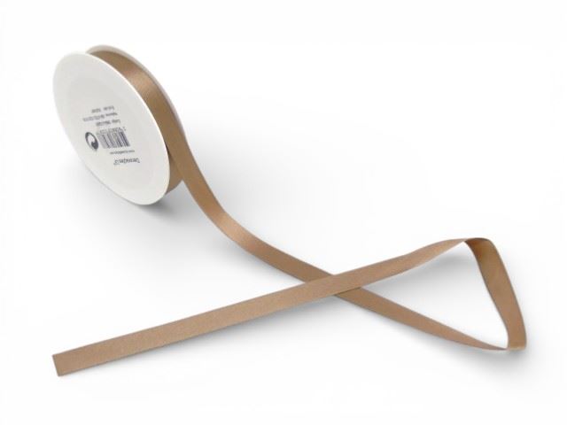 ROLO FITA CETIM FACE DUPLA CASTANHA 15MMX25M