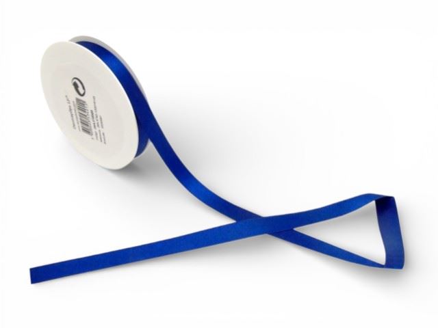 ROLO FITA CETIM FACE DUPLA AZUL 15MMX25M