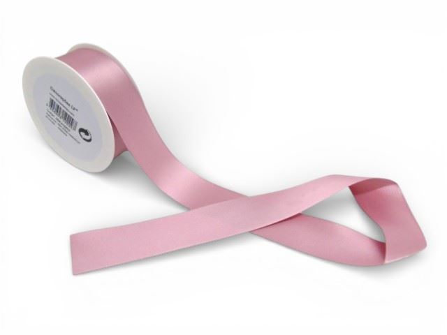 ROLO FITA CETIM FACE DUPLA ROSA 40MMX25M