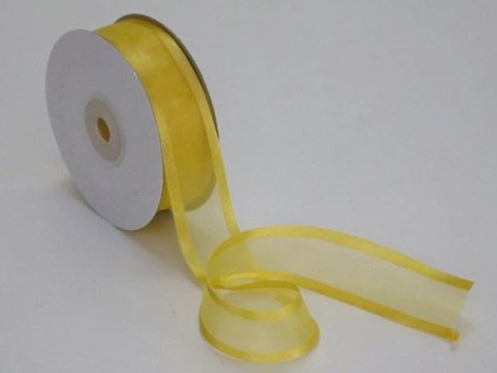ROLO FITA ORGANZA DOURADO 25MMX2