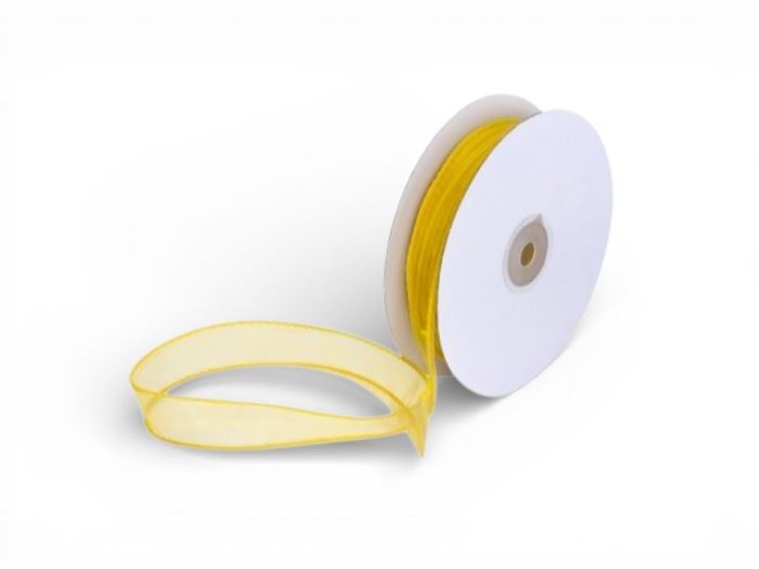ROLO FITA ORGANZA COR DOURADO 25MM X 25M